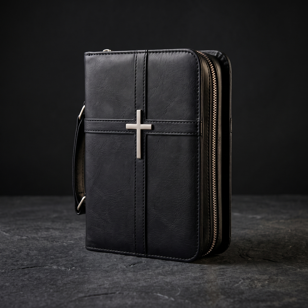 Faith Keeper Bible Case in black