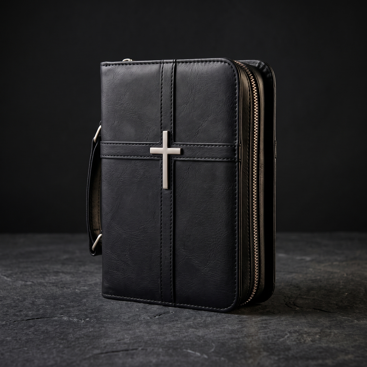 Faith Keeper Bible Case in black